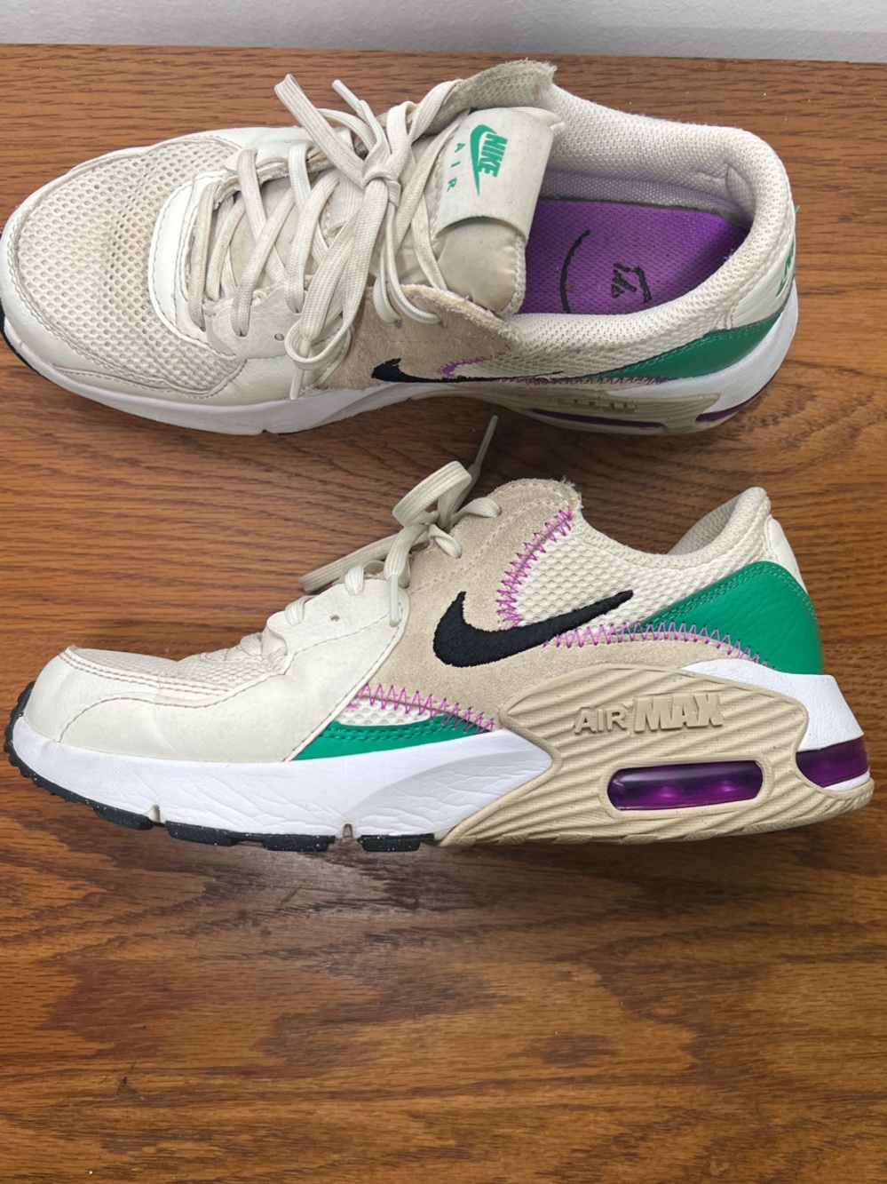 Nike Women Air Max Excee Sanddrift Green Fuchsia